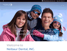 Tablet Screenshot of neibaurdental.com